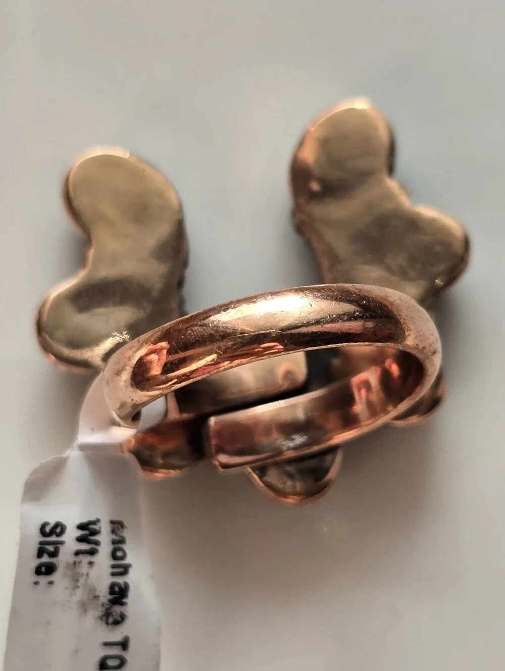 Mojave Turquoise Horseshoe Ring In Copper, Southwestern